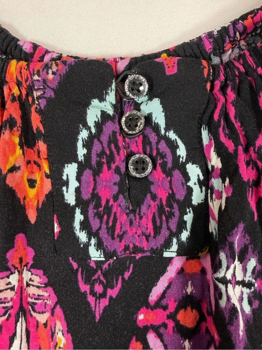 GYMBOREE Girls Ikat Romper 5T Boho Tribal Aztec Neon Summer‎ Festival Colorful